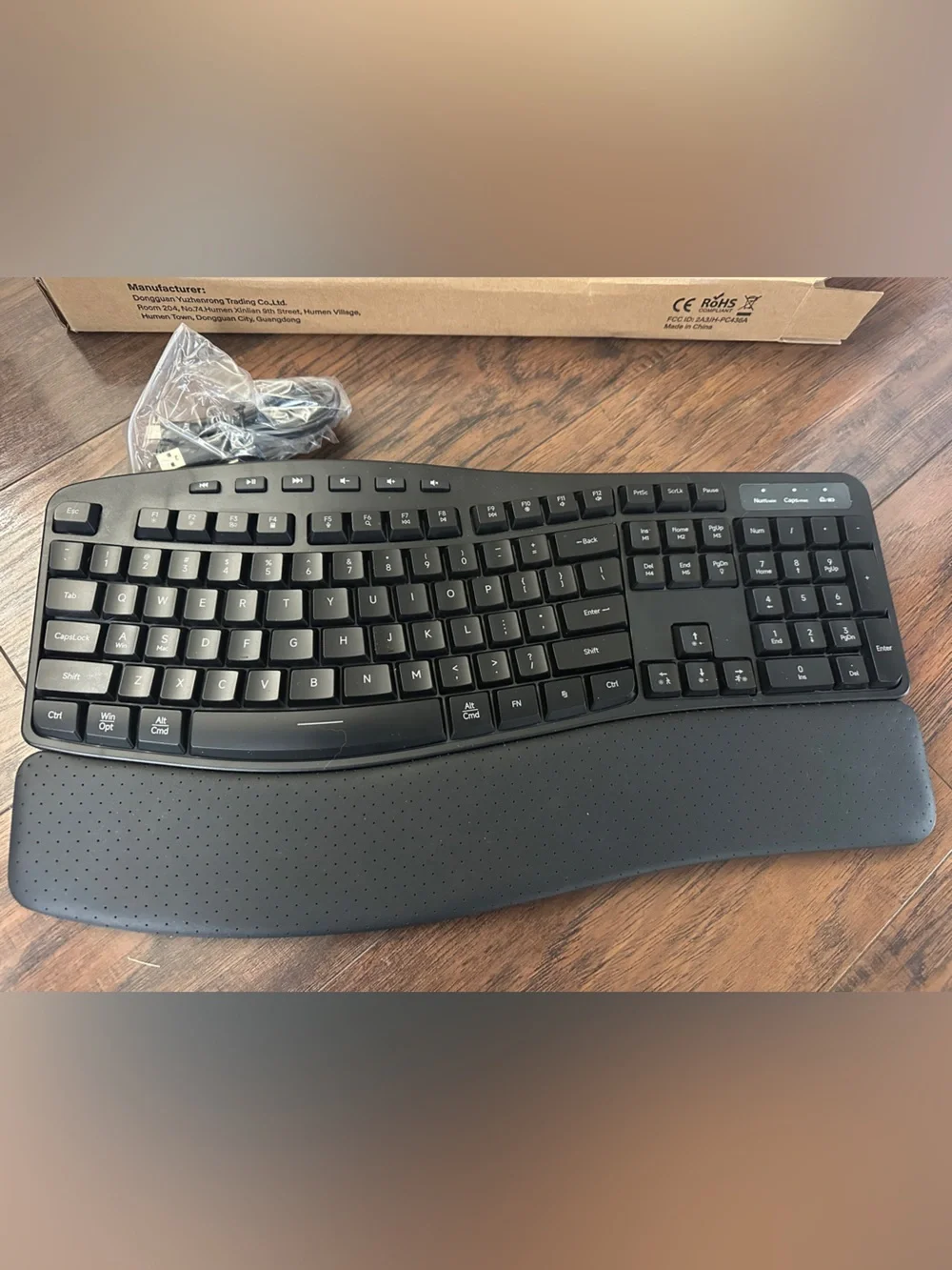 Wireless Backlit Ergonomic Keyboard